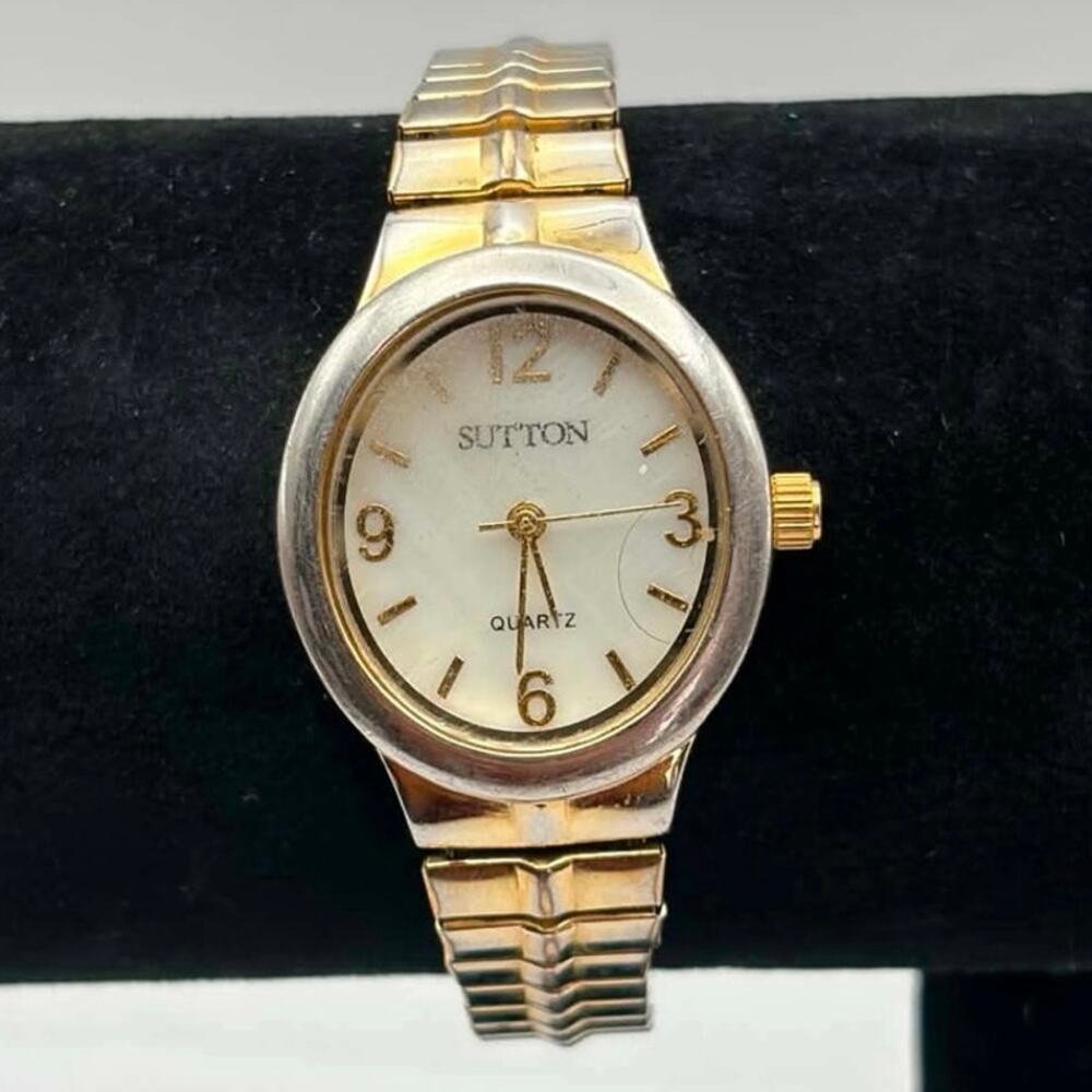 Vintage Silver & Gold Sutton Watch